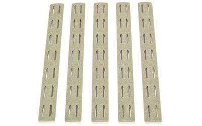 BRAVO COMPANY MCMR RAIL PANEL KIT FDE MLOK COMPATIBLE 5.5 IN 5 PACK