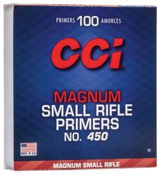 CCI MAGNUM SMALL RIFLE PRIMERS NO.450 100CT