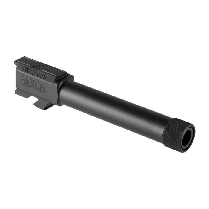 FAXON DUTY SERIES BARREL G19, THREADED, G1-5, 9MM, NITRIDE