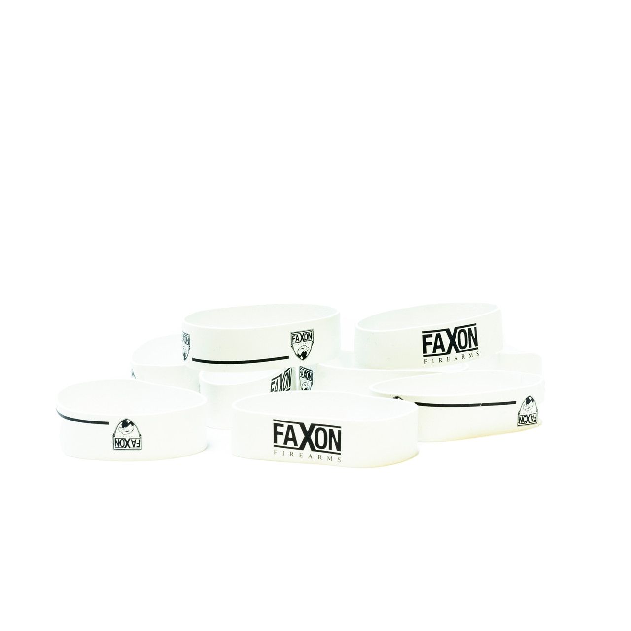 FAXON MAGAZINE MARKER BANDS, FILL-IN (WHITE), PACK OF 10
