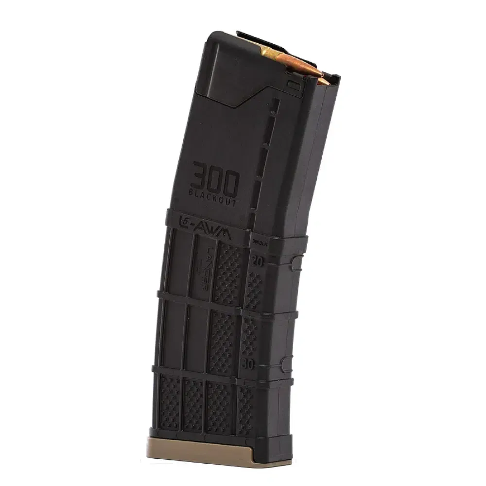LANCER SYSTEMS L5AWM 30-ROUND AR-15 MAGAZINE - 300 BLK - BLACK