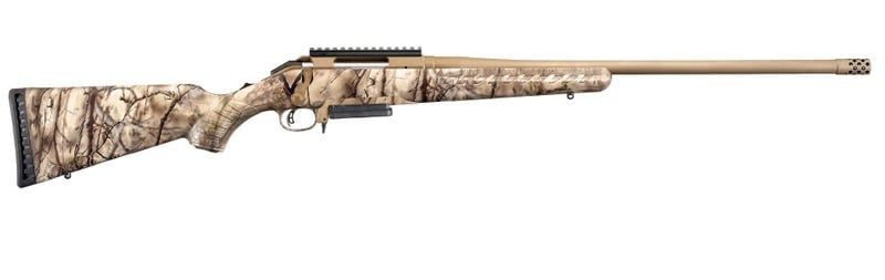 RUGER AMERICAN RIFLE .450 BUSHMASTER 3RD CAPACITY 22&quot; BARREL &quot;GO WILD&quot; CAMO STOCK