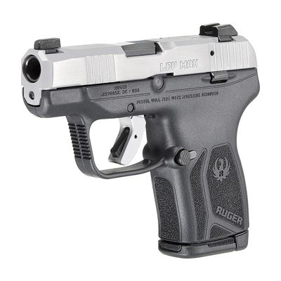 Ruger LCP MAX 2.8&quot; .380ACP Pistol, 1/10rd, 75th Anniv., BLK/SLV, 736676137756, 13775