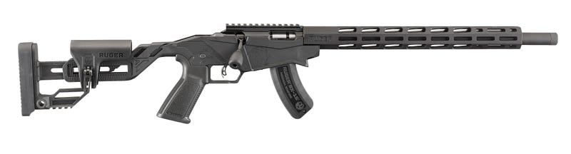 RUGER PRECISION RIMFIRE 17 HMR 18&quot; 15+1 BLACK HARD COAT ANODIZED ADJUSTABLE QUICK-FIT PRECISION W/ONE-PIECE CHASSIS STOCK