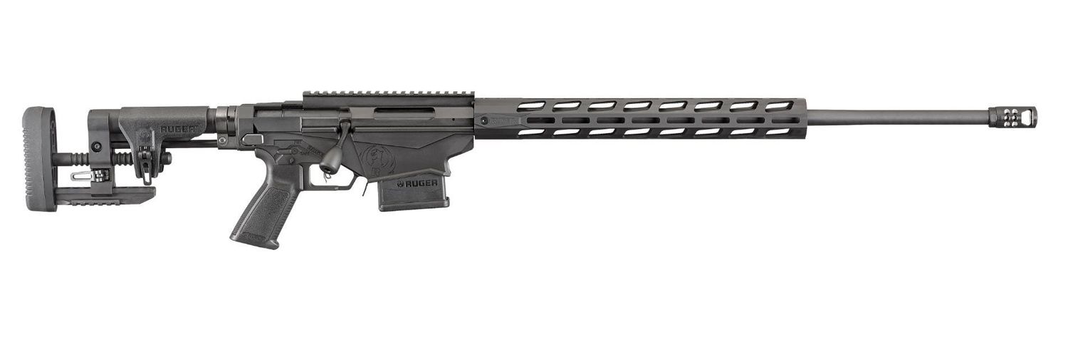 Ruger Precision Bolt-Action 6.5CM, 24&quot; Cold Hammer Forged Barrel, Threaded, M-LOK, 10rd Mag, Ano BLK