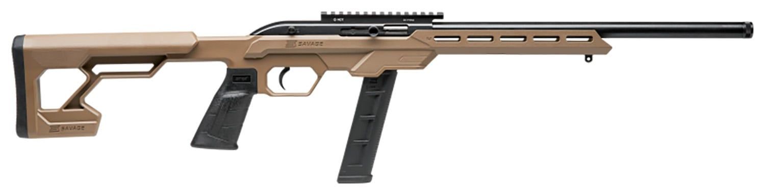 Savage, 64 Precision, Semi-automatic Rifle, 22 LR, 16.5&quot; TB, FDE, Synthetic Stock, 20 Rounds, 062654451256, 45125