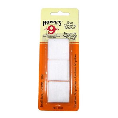Hoppe&#39;s Cleaning Patches No. 1 S-Bore 60 Count, 026285510782, 1201