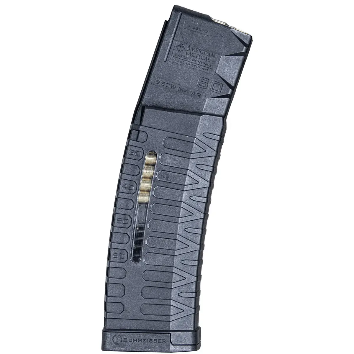 ATI MAGAZINE AR-15 5.56MM/.223 S60 SCHMEISSER WINDOW 60RD BLK, 4251366501809,ATIM556S60WMLE