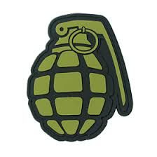 VOODOO TACTICAL RUBBER PATCH - GRENADE, 783377025295, 07-0987004000
