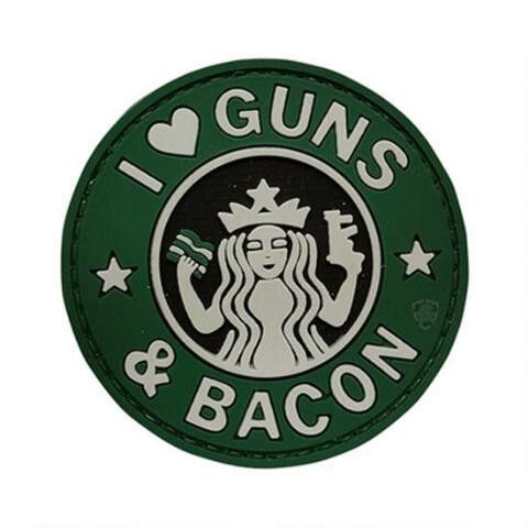 GUNS &amp; BACON MORALE PATCH, 690104426471, TSP-6713000