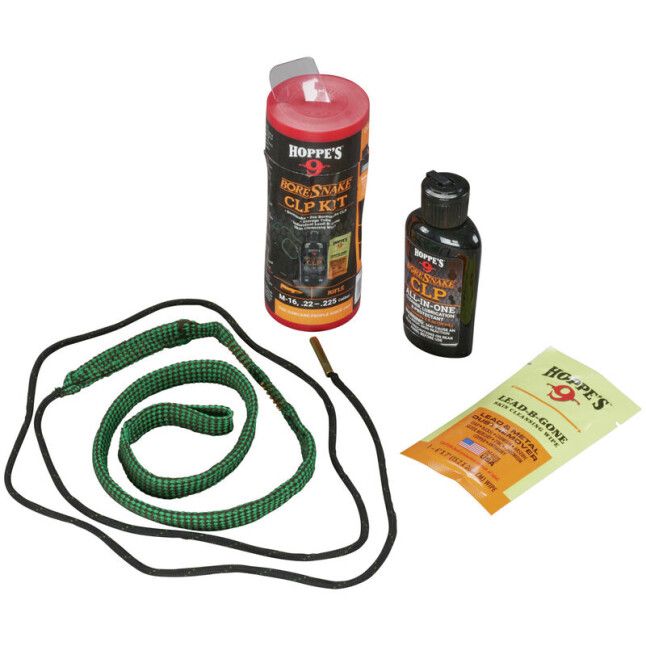 Hoppe&#39;s Boresnake CLP 5.56mm Rifle Kit .22/.223 Cal, 026285002652, 210556