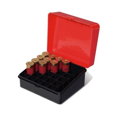 PLANO 3-INCH SHOT SHELL CASE, RED/BLACK, 024099012164, 121601