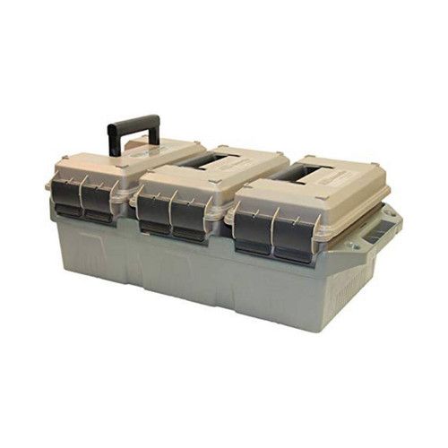 MTM 3-Can Ammo Crate with Three 50 Caliber Ammo Cans, 026057362632, AC3C