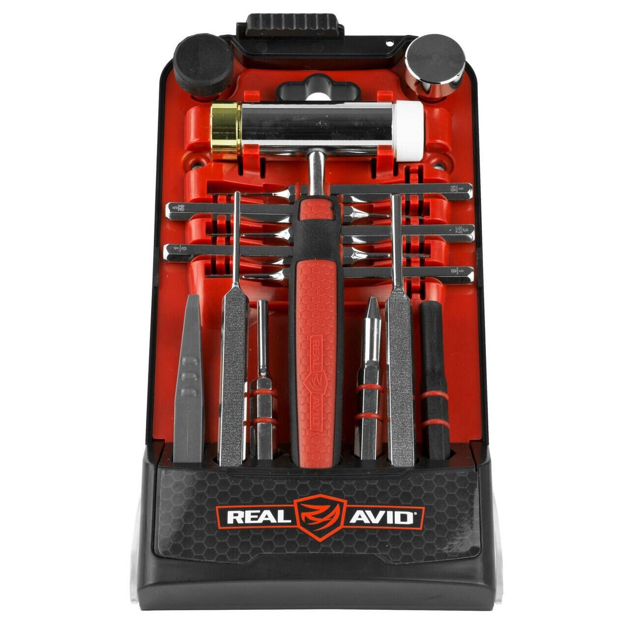 Real Avid AR15 Punch Kit with Accu-Punch Hammer AR15 Punches Set and Pin Alignment Tool, 813119012679, AVHPS-AR