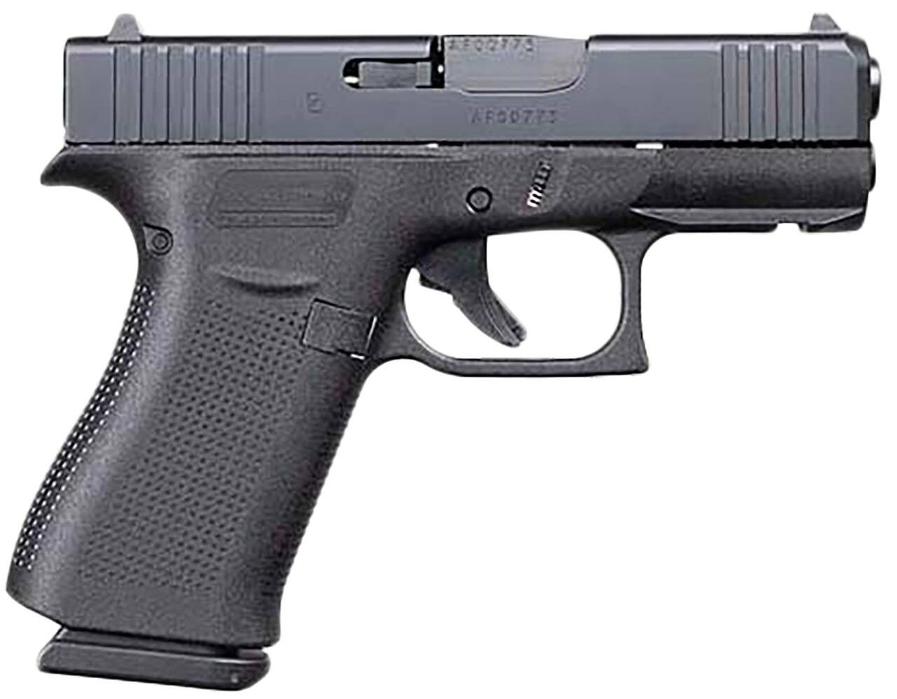 GLOCK 43X 3.41&quot; 9MM 2/10RD, BLK, FS W/ Front Rail, 764503061912, UX4350201FR
