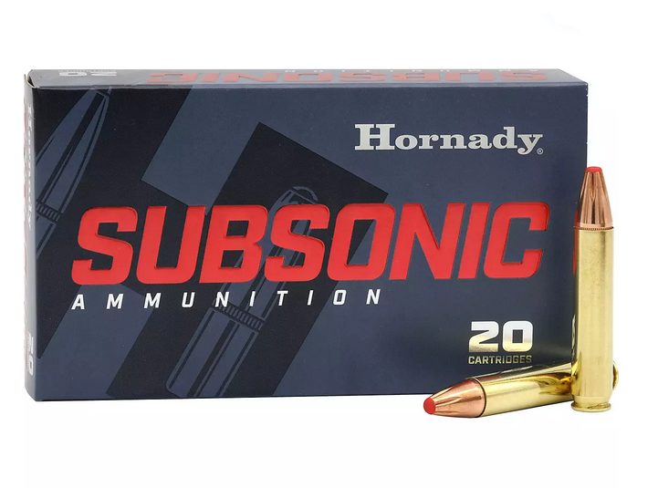 Hornady Subsonic Ammunition .350 Legend 250gr SUB-X 1050 fps 20/ct, 090255811988, 81198