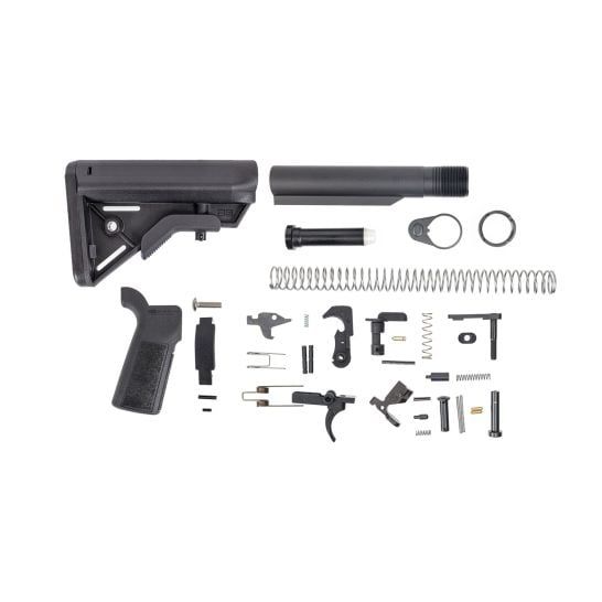 PSA B5 SYSTEMS LOWER BUILD KIT WITH BRAVO STOCK, BLACK