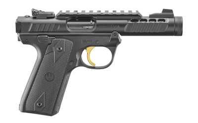 Ruger Mark IV 22/45 Lite Black .22 LR 4.4&quot; Barrel 10-Rounds Gold Trigger, 736676439560, 43956