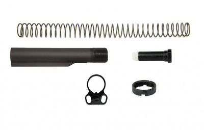 TacFire AR-10 Carbine Buffer Tube Kit with Ambi Dual Loop Sling Adapter, 811261028029, MAR047-308-B