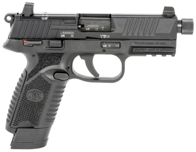 FNH 502 Tactical 22LR Rimfire Semi Auto Pistol, BLK, 845737013295, 66-101010
