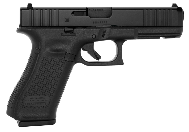 Glock 17 Gen 5 4.5&quot; 9mm Pistol, 3/17RD, BLK 764503037108, PA175S203