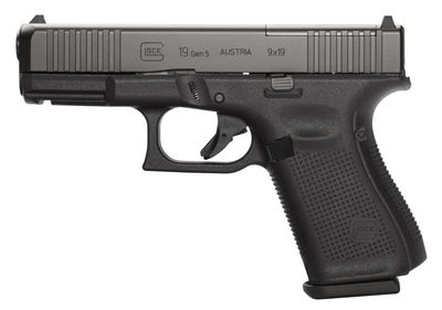 Glock 19 Gen 5 Compact MOS 9mm 4.02&quot; Barrel 15-Rounds, 764503030826, PA195S203MOS