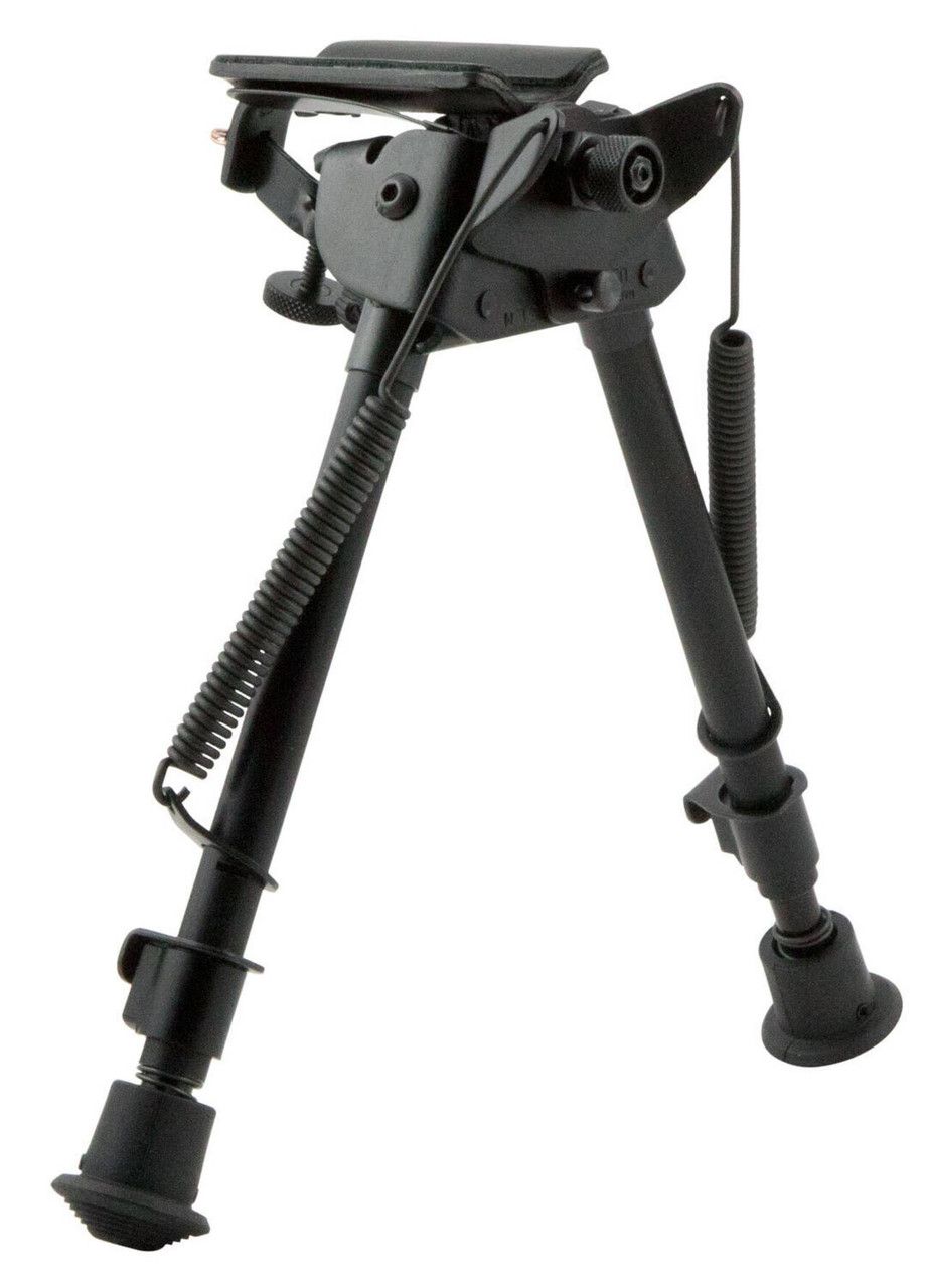 Harris Ultra-light Bipod Swivel Notched Legs Sling Swivel Stud Mount 9&quot; to 13&quot; Telescoping/Folding Legs Aluminum Matte Black S-LM