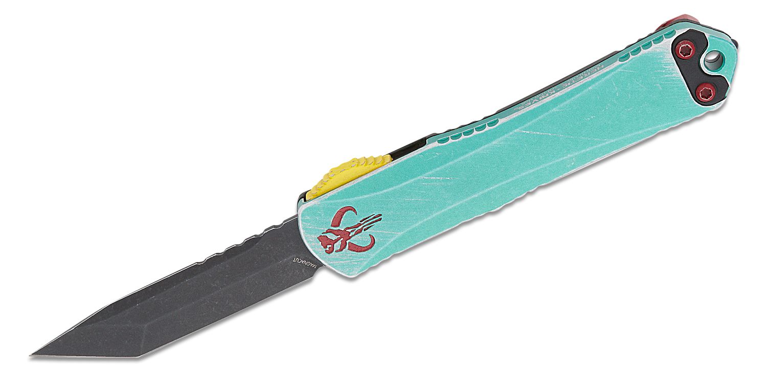Heretic Knives Manticore S BOUNTY HUNTER Battleworn Black MagnaCut Tanto, H023-8A-BOUNTY