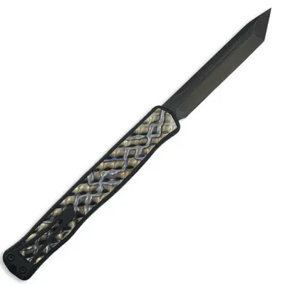 HERETIC Cleric II TE DLC Standard Black Chassis Flamed Titanium Inlays, H019-6A-FTI
