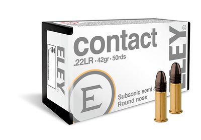 ELEY CONTACT SUBSONIC 22LR 42GR RN 50RD 100BX/CS, 650911023003, 02300