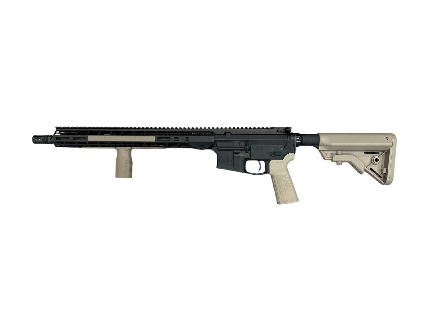 AERO/B.A. M4E1 16&quot; 5.56 MID GOV, 15&quot; R-ONE, B5 FURNITURE, BLK/FDE, RB042