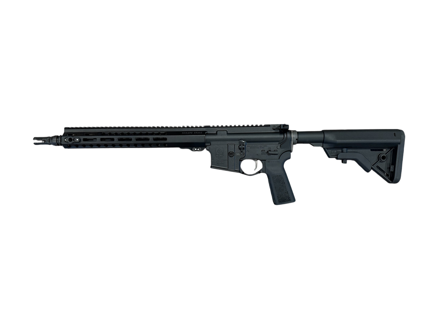 SOLGW AR15 RIFLE 16&quot; 5.56, MID, 15&quot; EXO 3, B5, BLK, RB049