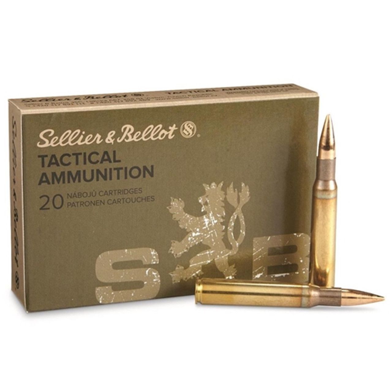 Sellier &amp; Bellot, Rifle, 30-06 Springfield, 150Gr, Full Metal Jacket, 20 Round Box, 754908512478, SB3006M2A