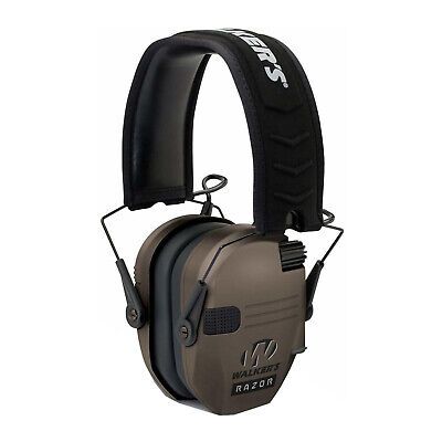 Walker&#39;s Game Razor Slim Shooter Folding Ear Muffs-Dark Earth, 888151013038, GWP-RSEM-FDE