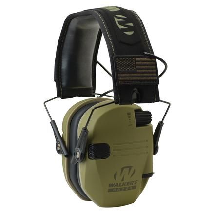 Walker&#39;s Razor Patriot Series Razor Slim Electronic Muff 23 NRR OD Patriot, 888151014332, GWP-RSEMPAT-ODG