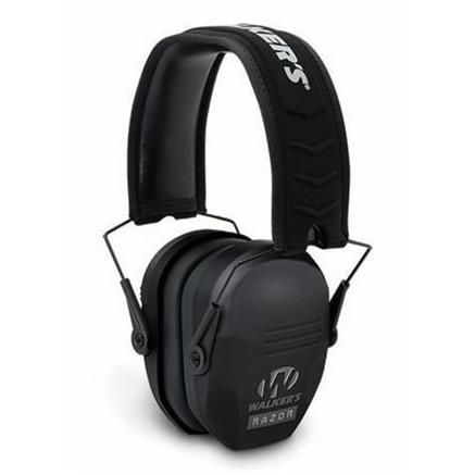 Walker&#39;s Razor Slim Passive Ear Muffs 27dB Black, 888151014738, GWP-RSMPAS