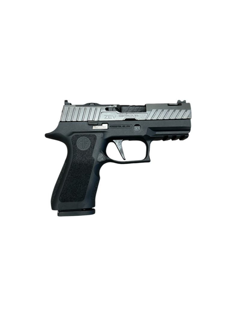 *USED* ZEV/SIG P320 XCOMPACT O.R. 9MM PISTOL W/ 2 MAGS, ORIGINAL BOX
