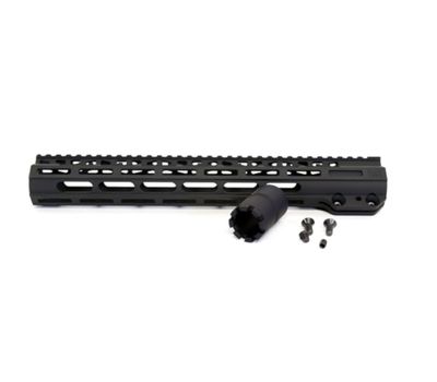 American Defense Manufacturing 13.0&quot; MLOK Rail w/Barrel Nut, Black, UP07-1-BLK
