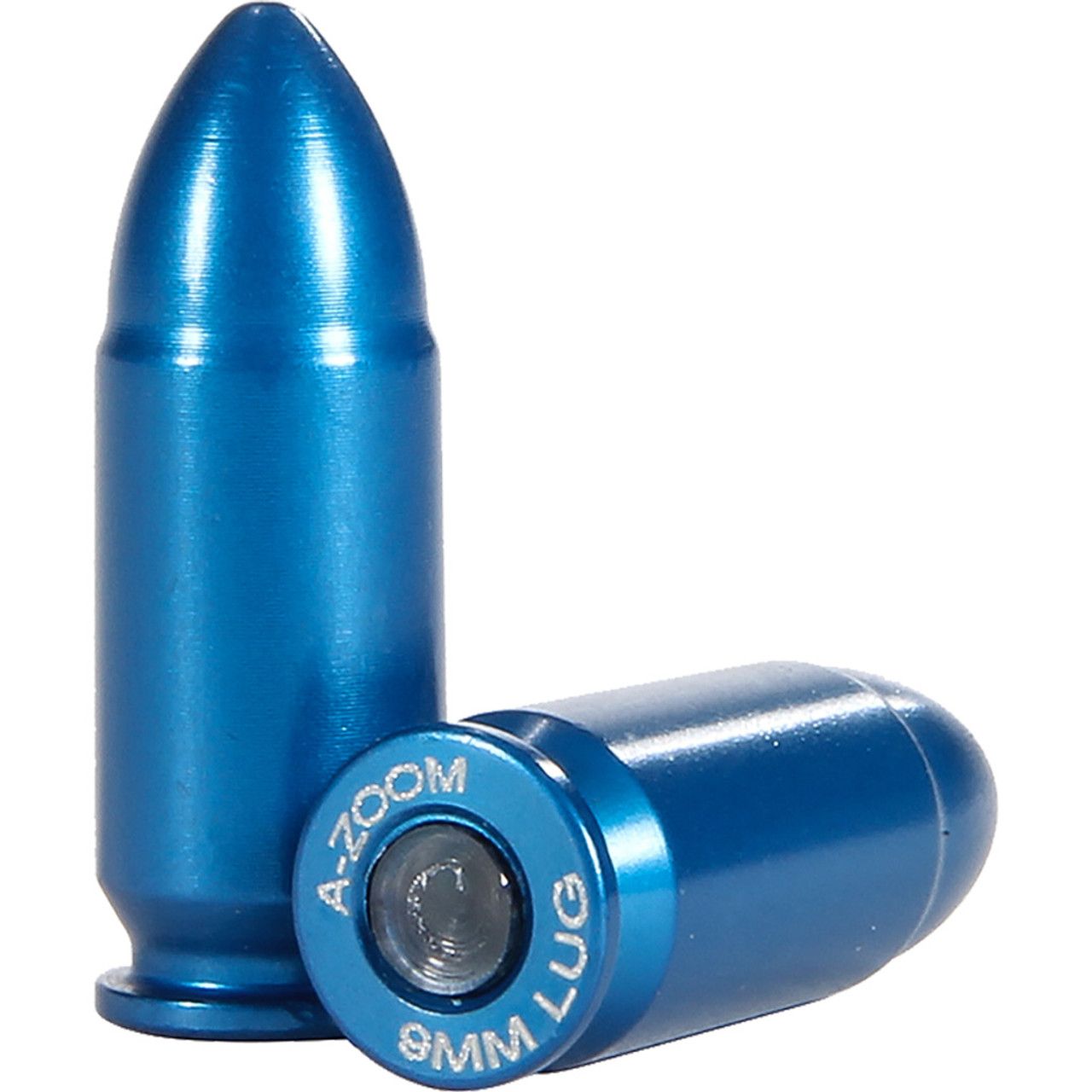 A-Zoom Aluminum Snap Caps 9mm Luger Blue 10/pk, 666692153167, 15316