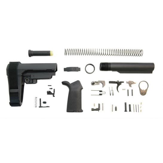 PSA MOE SBA3 Lower Build Kit, Black, 5165448884