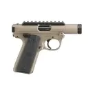 RUGER MARK IV 22/45 TACTICAL, SSH, FDE, 3&quot; 22LR THREADED BARREL OPTICS READY, 736676401819, 40181