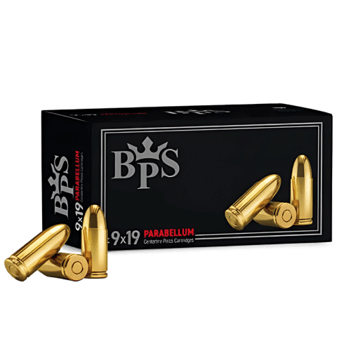 BPS 9mm Ammo 124 Grain FMJ 50 rd/box, 8683052344012, BPS9MM124FMJ