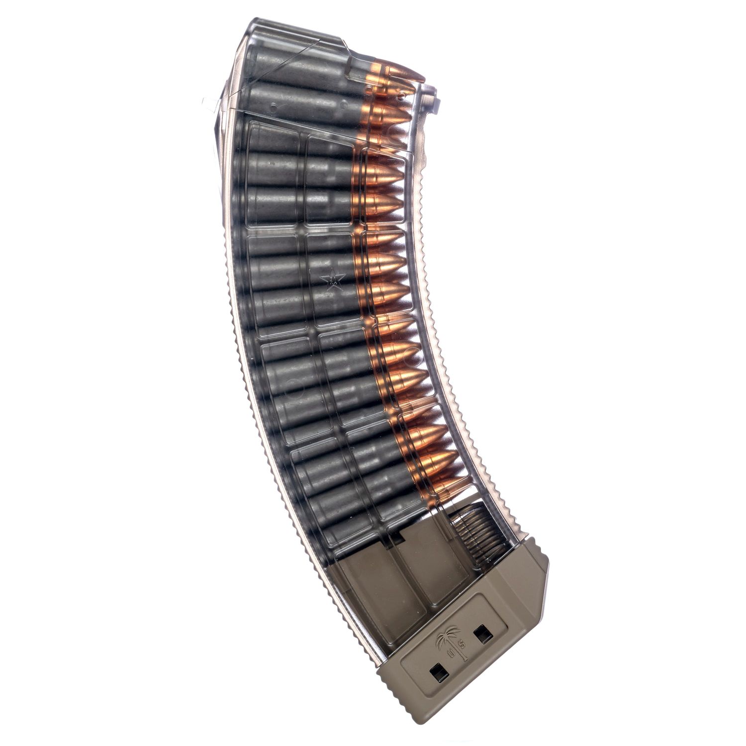 US PALM AK30R MAGAZINE 7.62X39 30RD CLEAR FDE