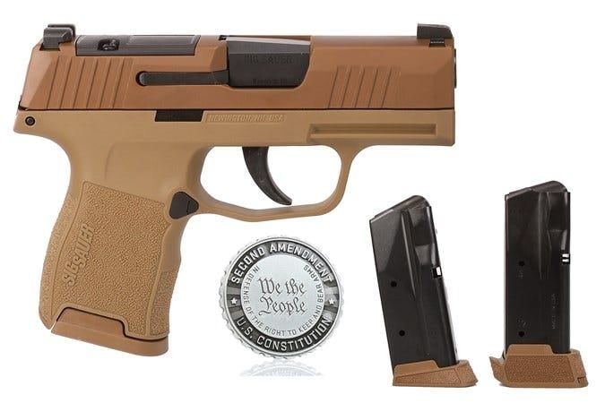 Sig Sauer P365 2A Coyote Brown 9mm 3.1&quot; Barrel 10-Rounds, 798681695515, 365-9-CXR3P-2A