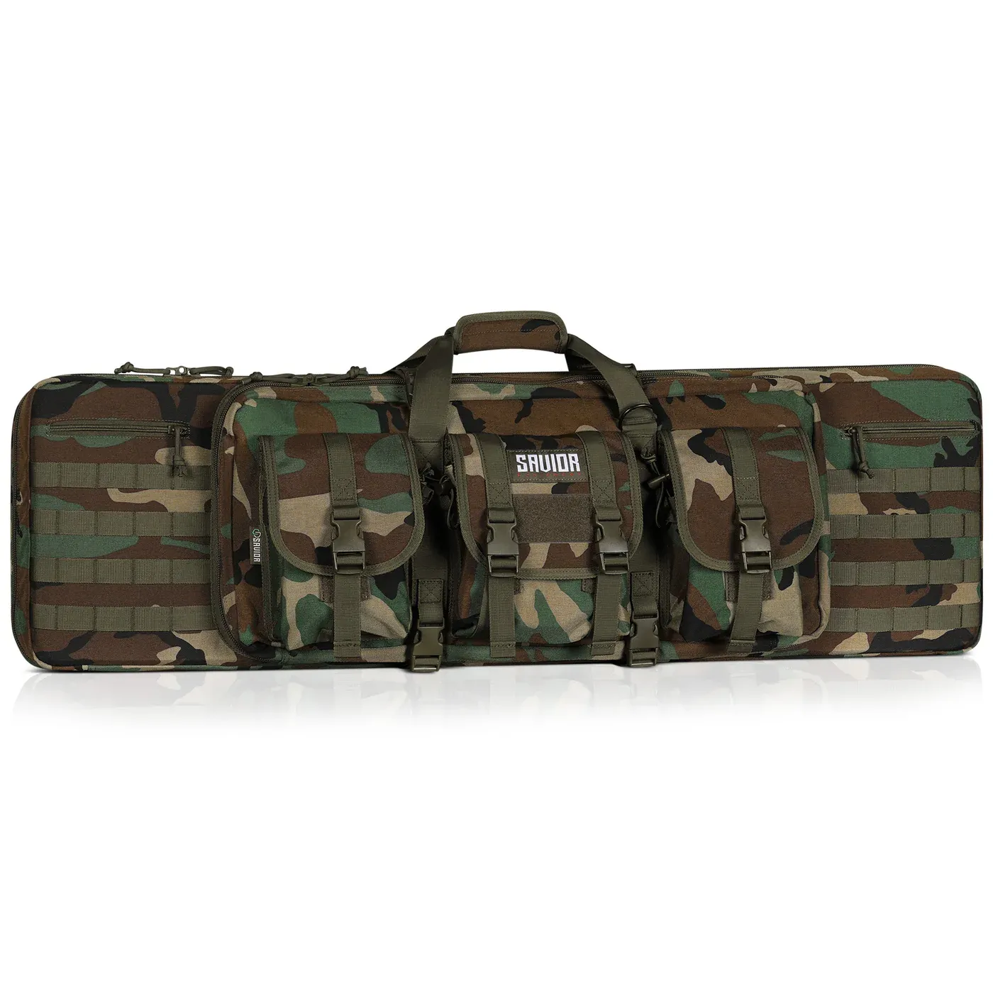 Savior Equipment Double Rifle Bag - American Classic Camo - 36&quot; M81 Woodland, RB-3612DG-V1-M81