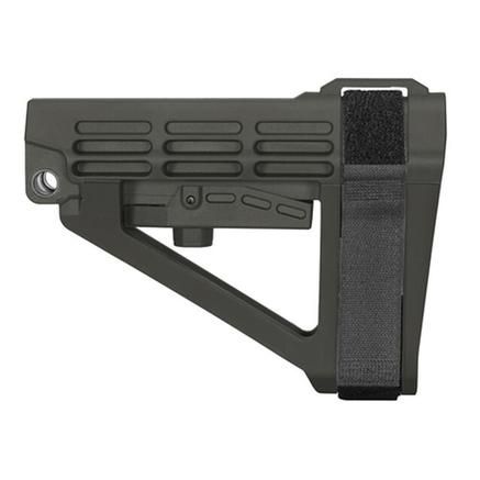 SB Tactical SBA4 5-Postion Adjustable Brace for AR-15 Stealth Grey, 699618783476, SBA4X-03M-SB