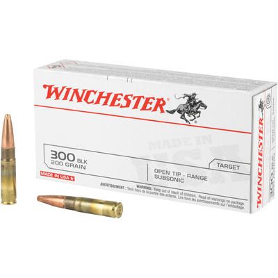 Winchester USA White Box Brass .300 AAC Blackout 200-Grain 20-Rounds OTR, 020892224582, USA300BLKX
