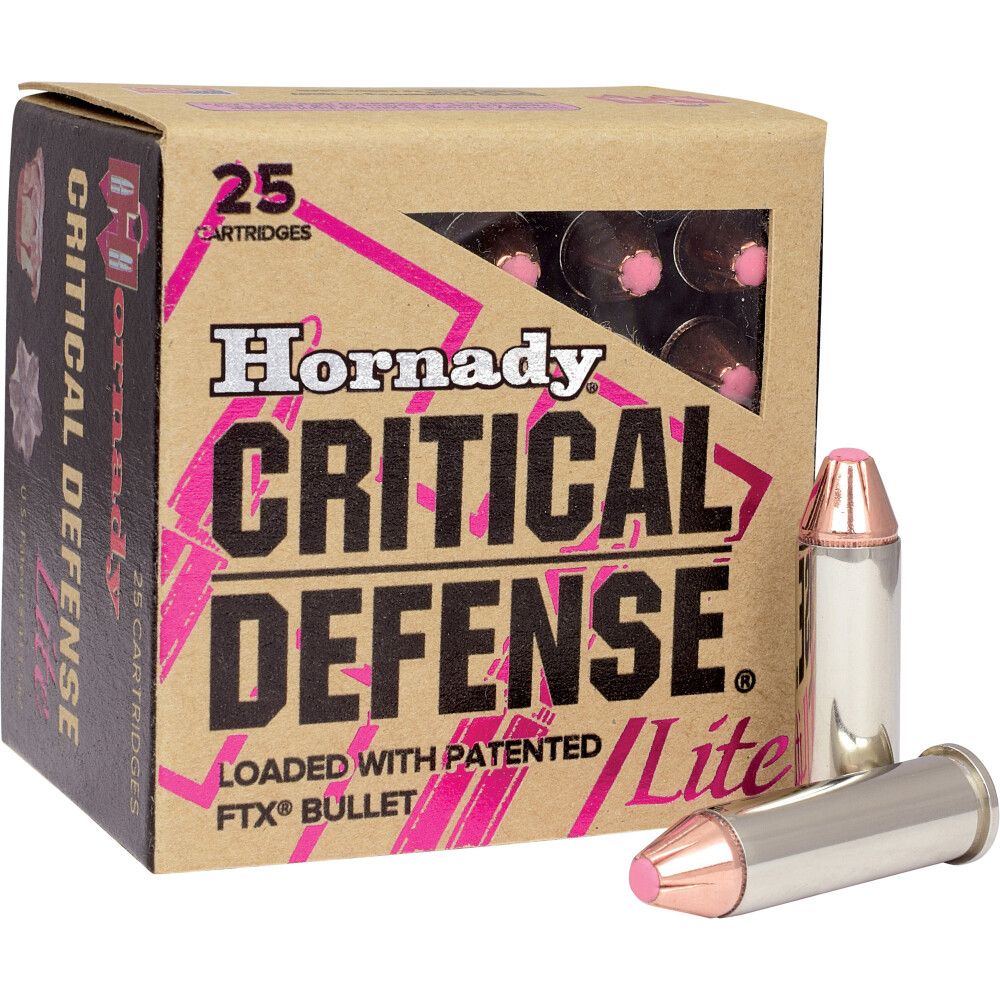 Hornady Critical Defense Lite 9mm Ammo FTX 100 Grains, 090255902402, 90240
