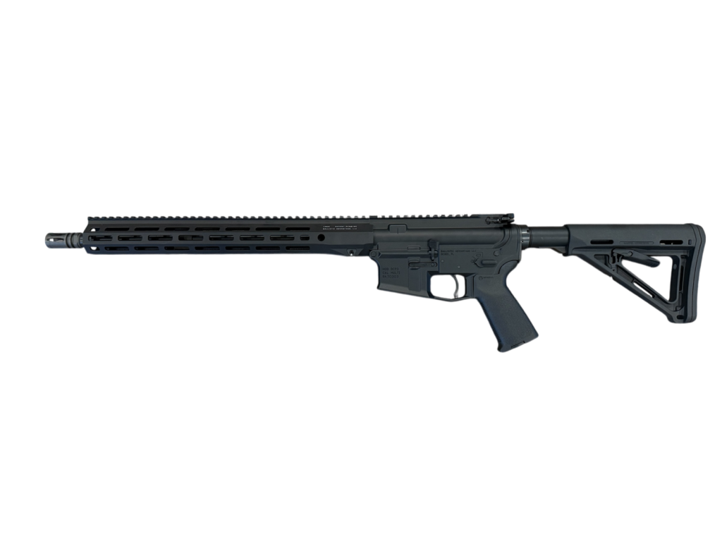 B.A. M4E1 RIFLE 16&quot; 5.56 MID GOV, 15&quot; LOGIC, MOE, BLK, RB055