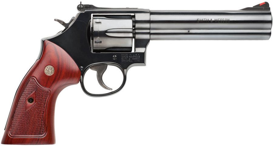 Smith and Wesson Model 586 Classic .357 Mag 6&quot; Barrel 6-Rounds Adjustable Rear Sight, 022188147827, 150908
